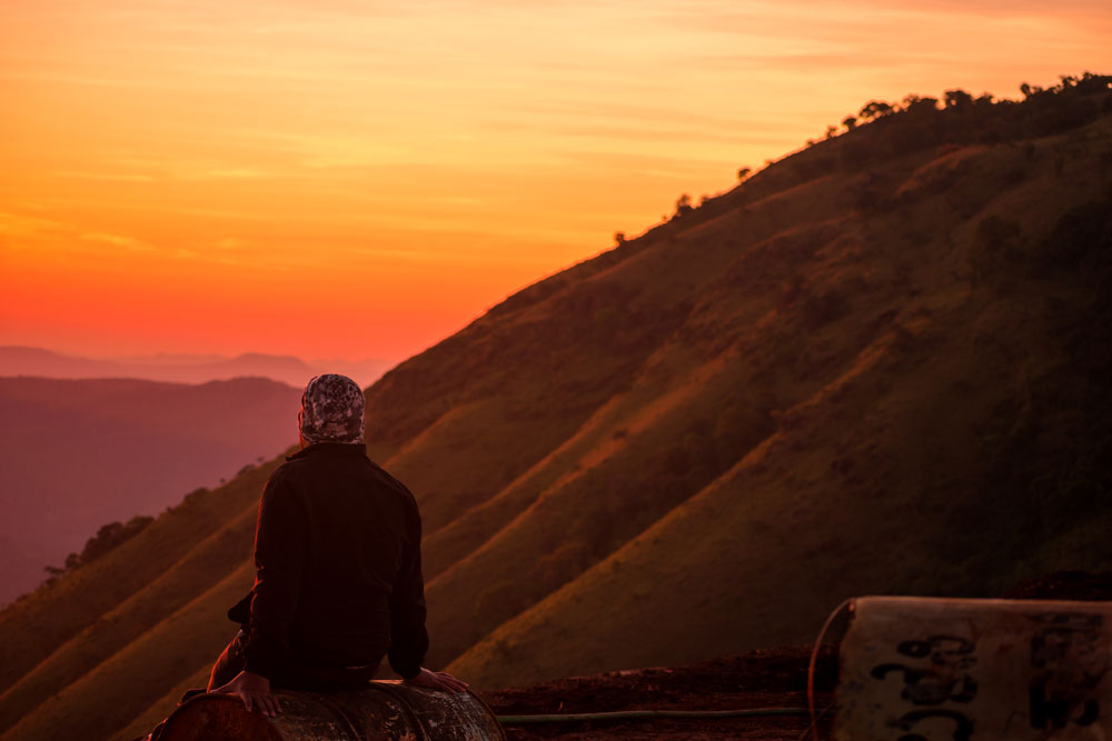aditya aashish mullayanagiri hills sunset